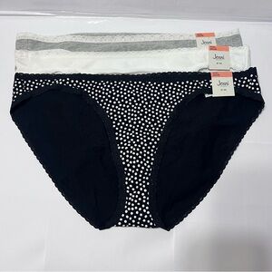 Jenni Intimates Women's Size XXXL Cotton Bikini Panties Underwear Lot Of 3
